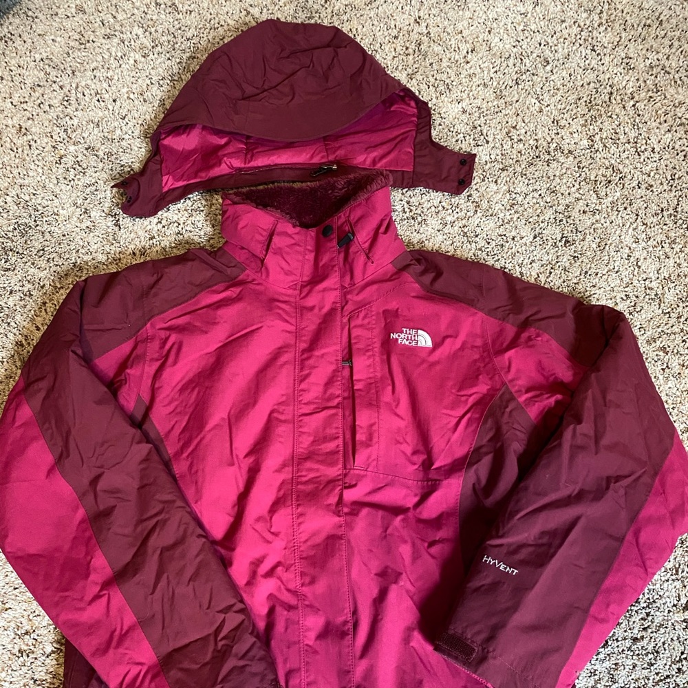 North Face Ski Jacket Pink Size Medium